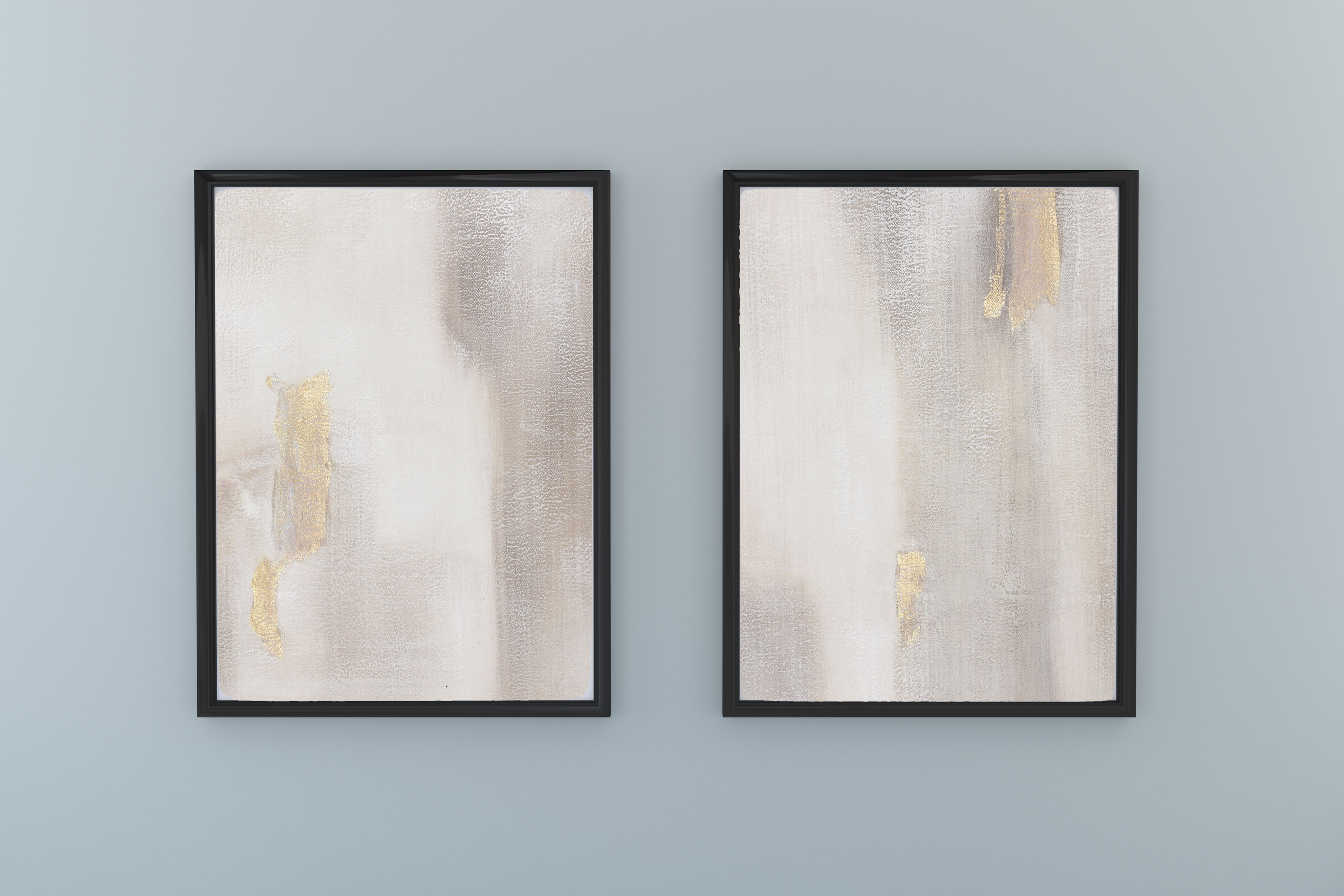 A pair of Nicole Rose paintings.